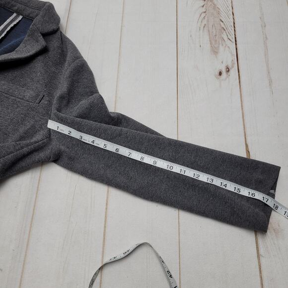 Dapper Boi gray casual knit blazer jacket stretch - Picture 5 of 9